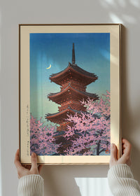 Spring Evening at Toshogu in Ueno Print by Hasui Kawase