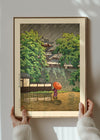 Udo Tower, Kumamoto Castle Print by Hasui Kawase