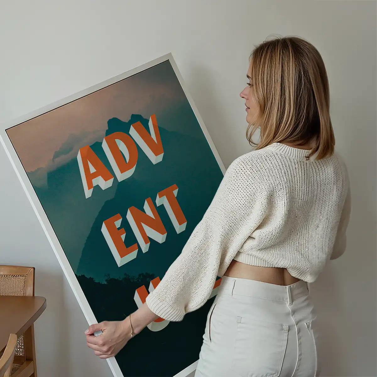 Adventure Typography Mountains Print