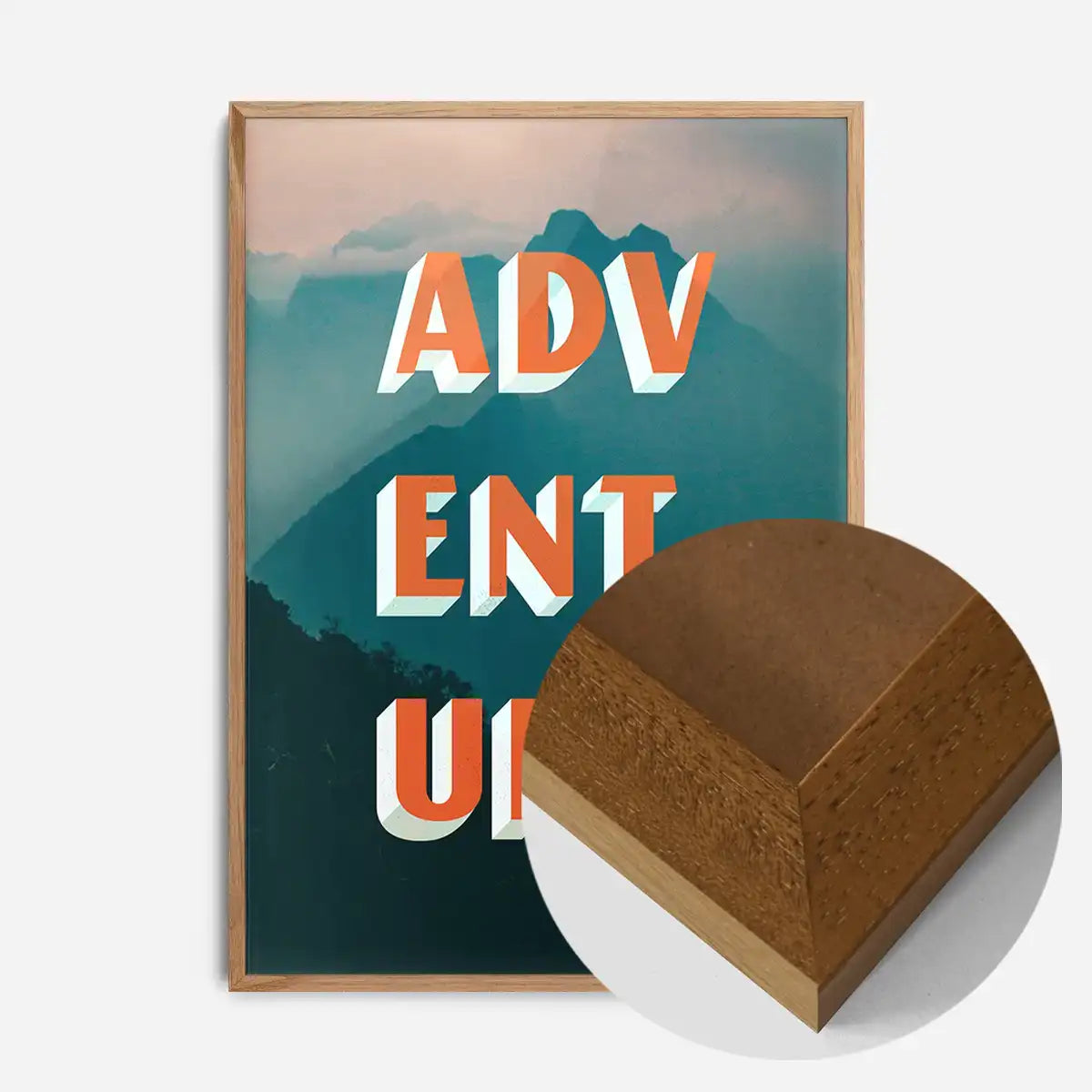 Adventure Typography Mountains Print