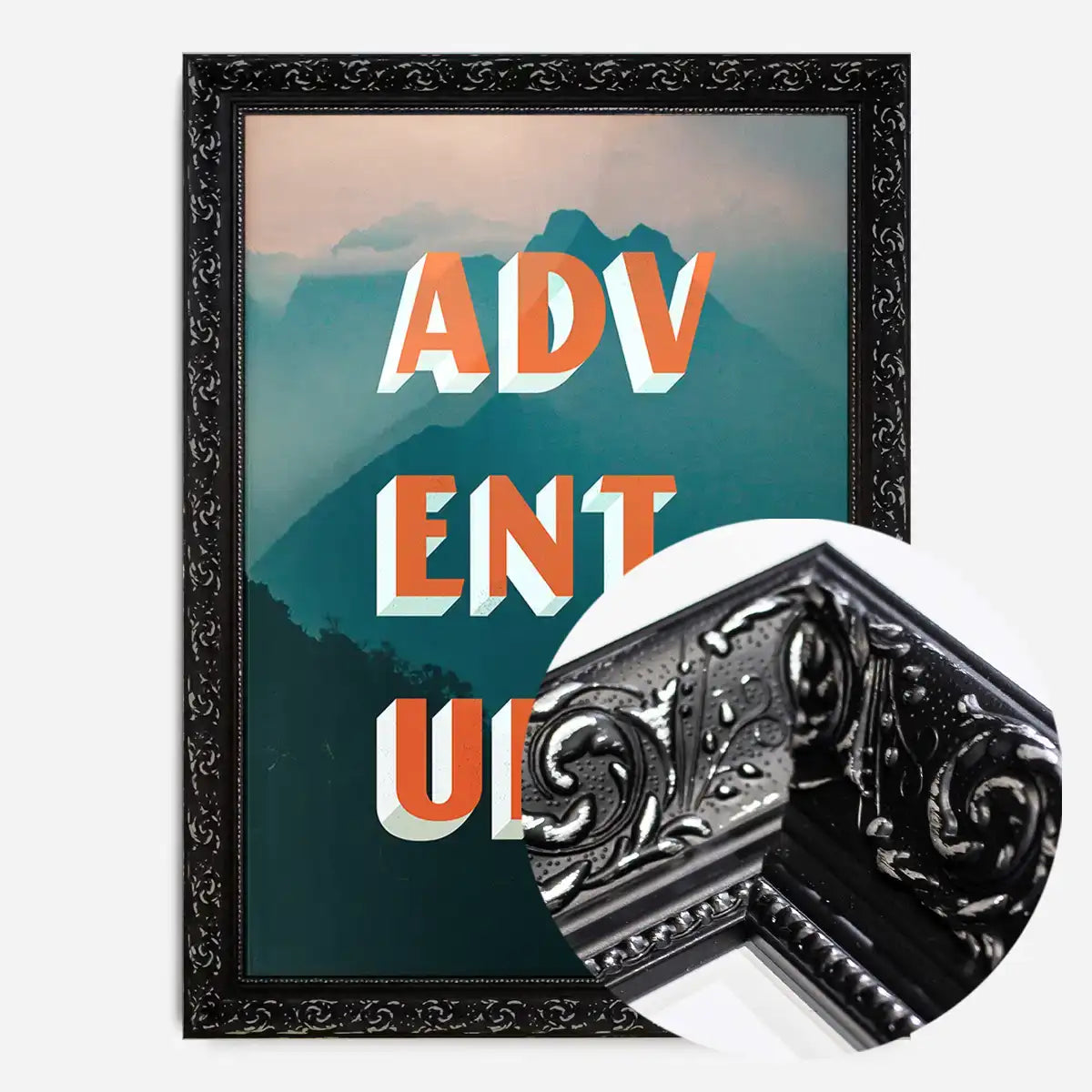Adventure Typography Mountains Print