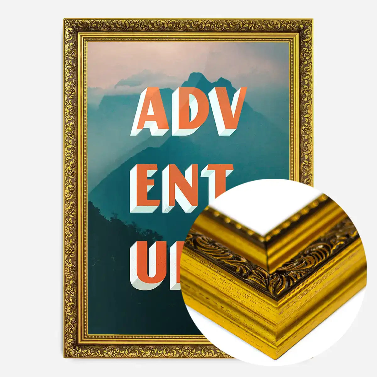 Adventure Typography Mountains Print