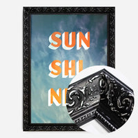 Sunshine Typography Clouds Print