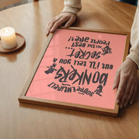 You're Entirely Bonkers Alice In Wonderland Pink Quote Print