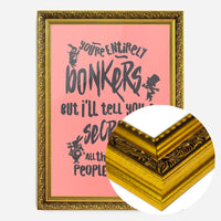 You're Entirely Bonkers Alice In Wonderland Pink Quote Print
