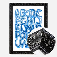 Foil Balloons Alphabet Educational Blue Print