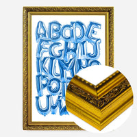 Foil Balloons Alphabet Educational Blue Print