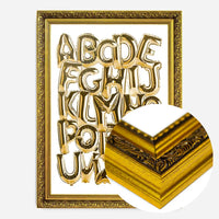 Foil Balloons Alphabet Educational Gold Print