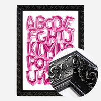 Foil Balloons Alphabet Educational Pink Print