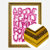 Foil Balloons Alphabet Educational Pink Print