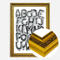 Foil Balloons Alphabet Educational Chrome Silver Print