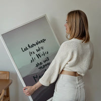 Let Her Sleep Mountains Quote Print