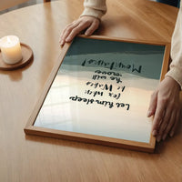 Let Him Sleep Mountains Quote Print