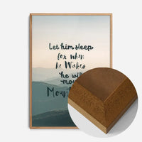 Let Him Sleep Mountains Quote Print