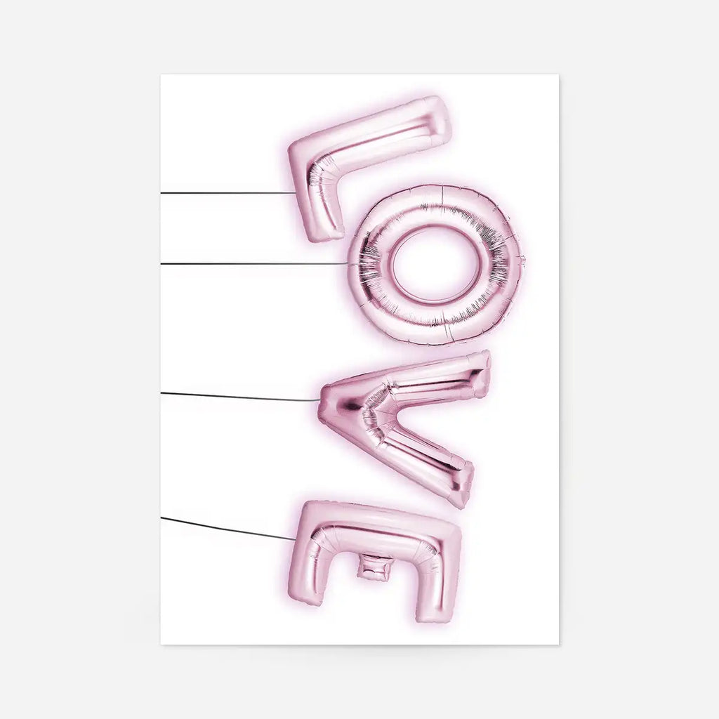 Love Foil Party Balloons Print