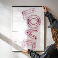 Love Pink Foil Party Balloons Print