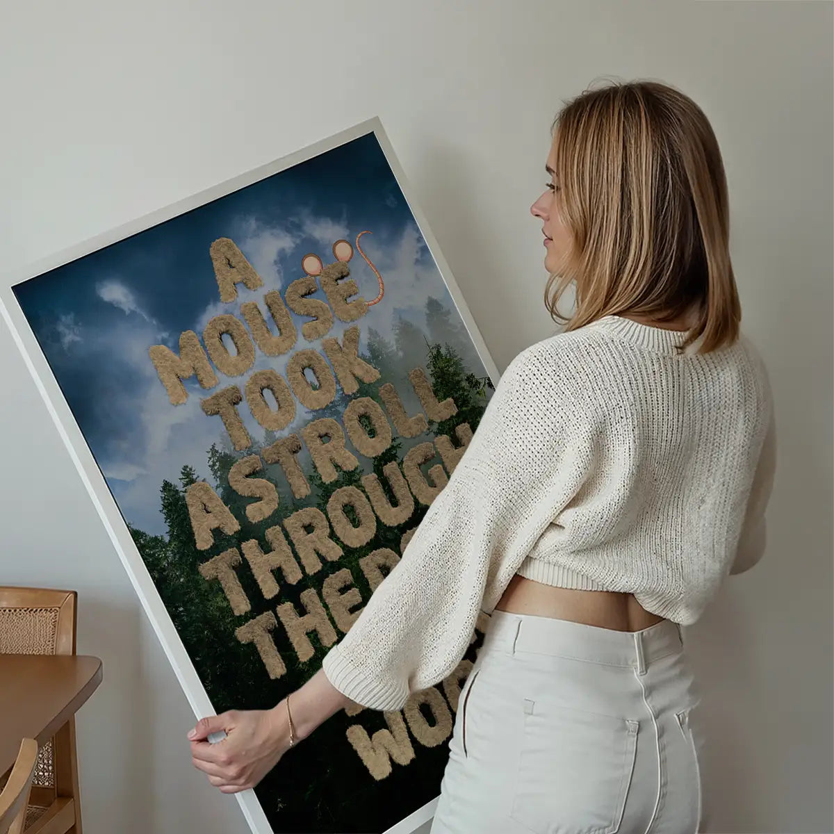 A  Mouse Took A Stroll Book Quote Print