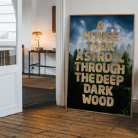 A  Mouse Took A Stroll Book Quote Print
