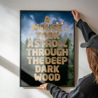 A  Mouse Took A Stroll Book Quote Print