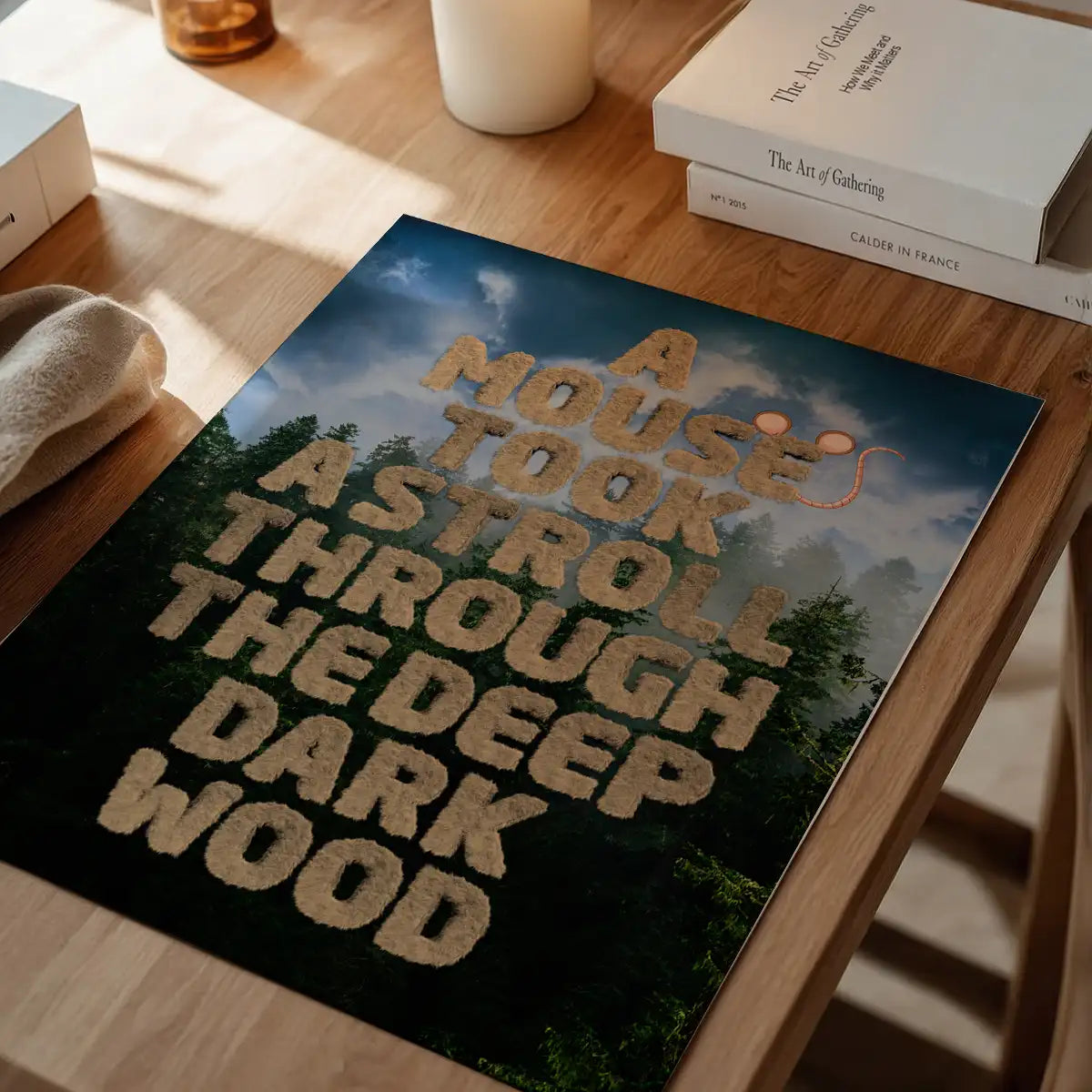 A  Mouse Took A Stroll Book Quote Print