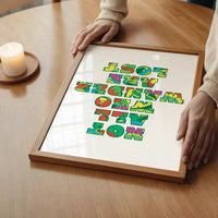 Not All Who Wander Pattern Slogan Print