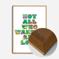 Not All Who Wander Pattern Slogan Print