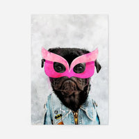 Super Pug Puppy! Little Heroes Animal Print