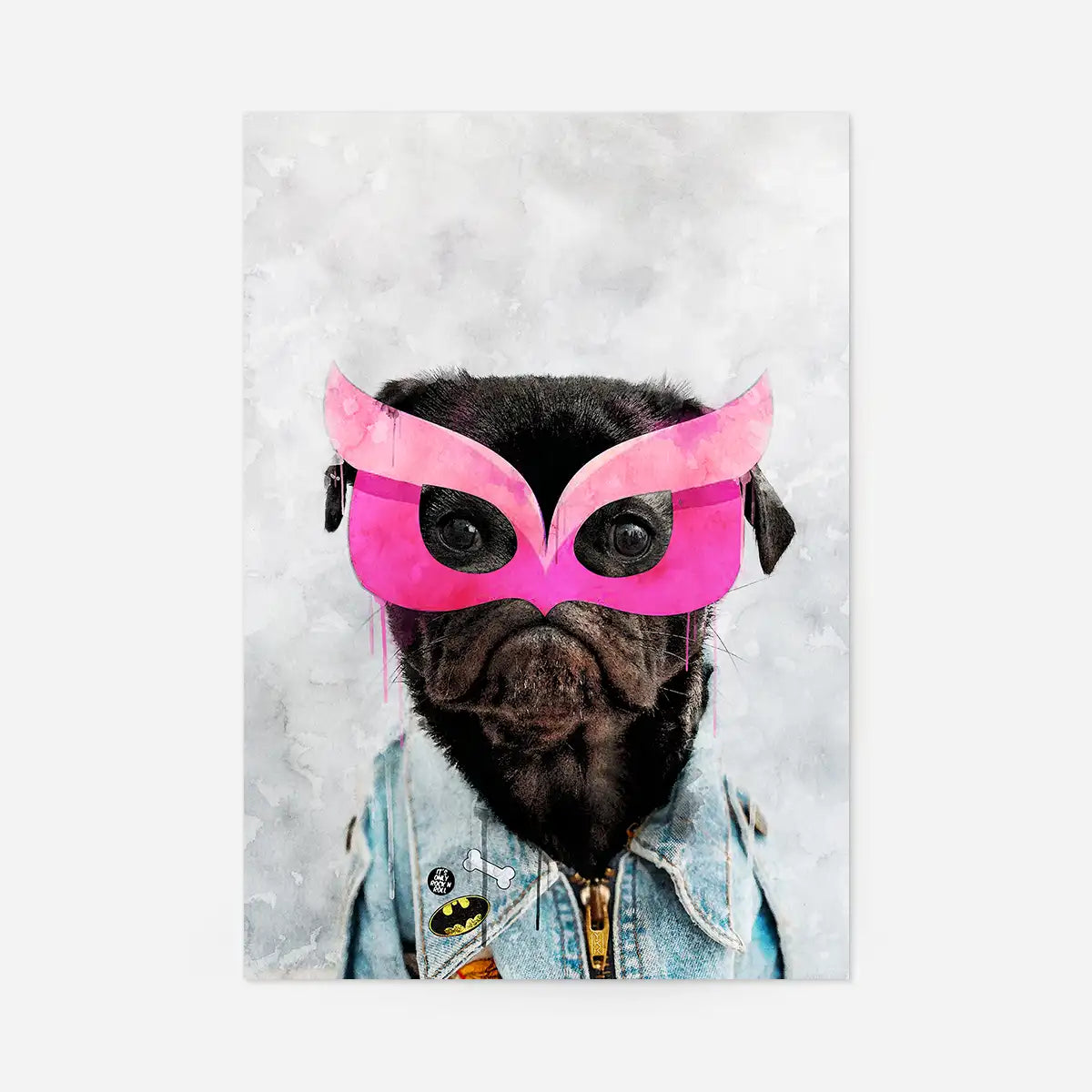 Super Pug Puppy! Little Heroes Animal Print