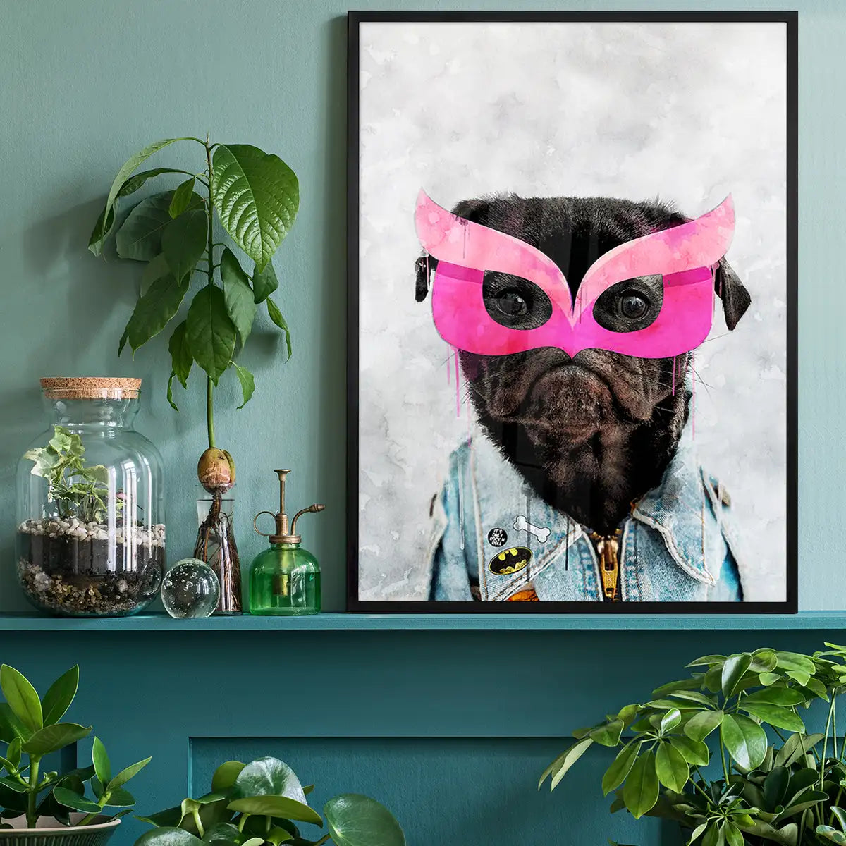 Super Pug Puppy! Little Heroes Animal Print