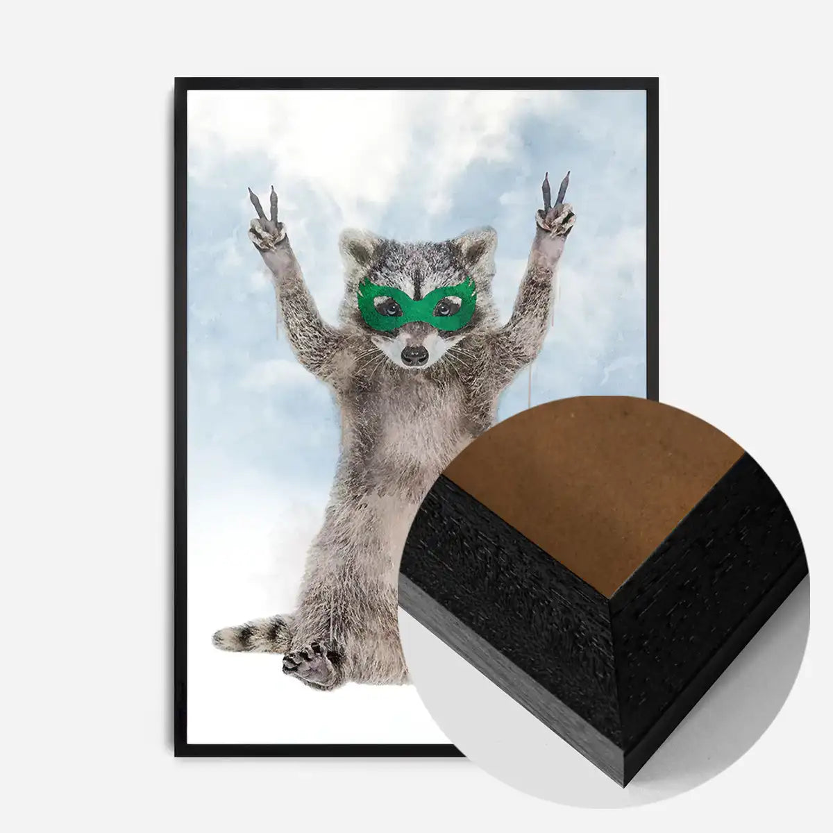 Super Raccoon! Little Heroes Animal Print
