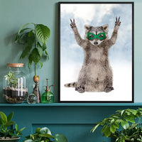 Super Raccoon! Little Heroes Animal Print