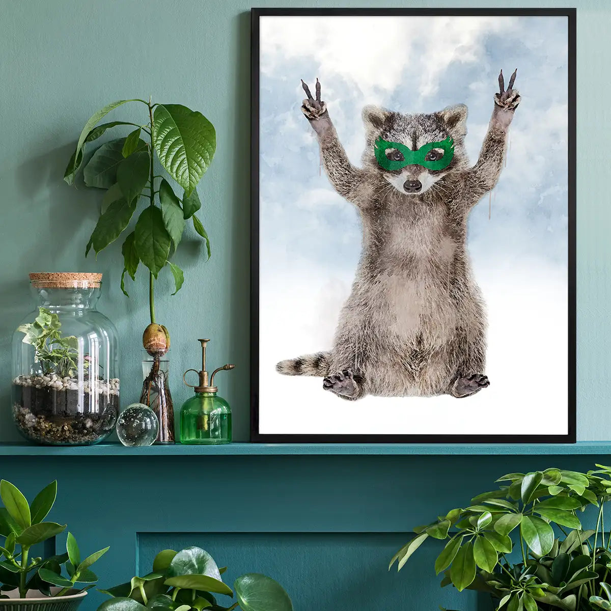 Super Raccoon! Little Heroes Animal Print