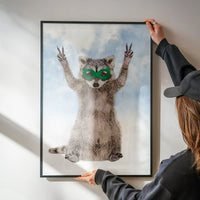 Super Raccoon! Little Heroes Animal Print
