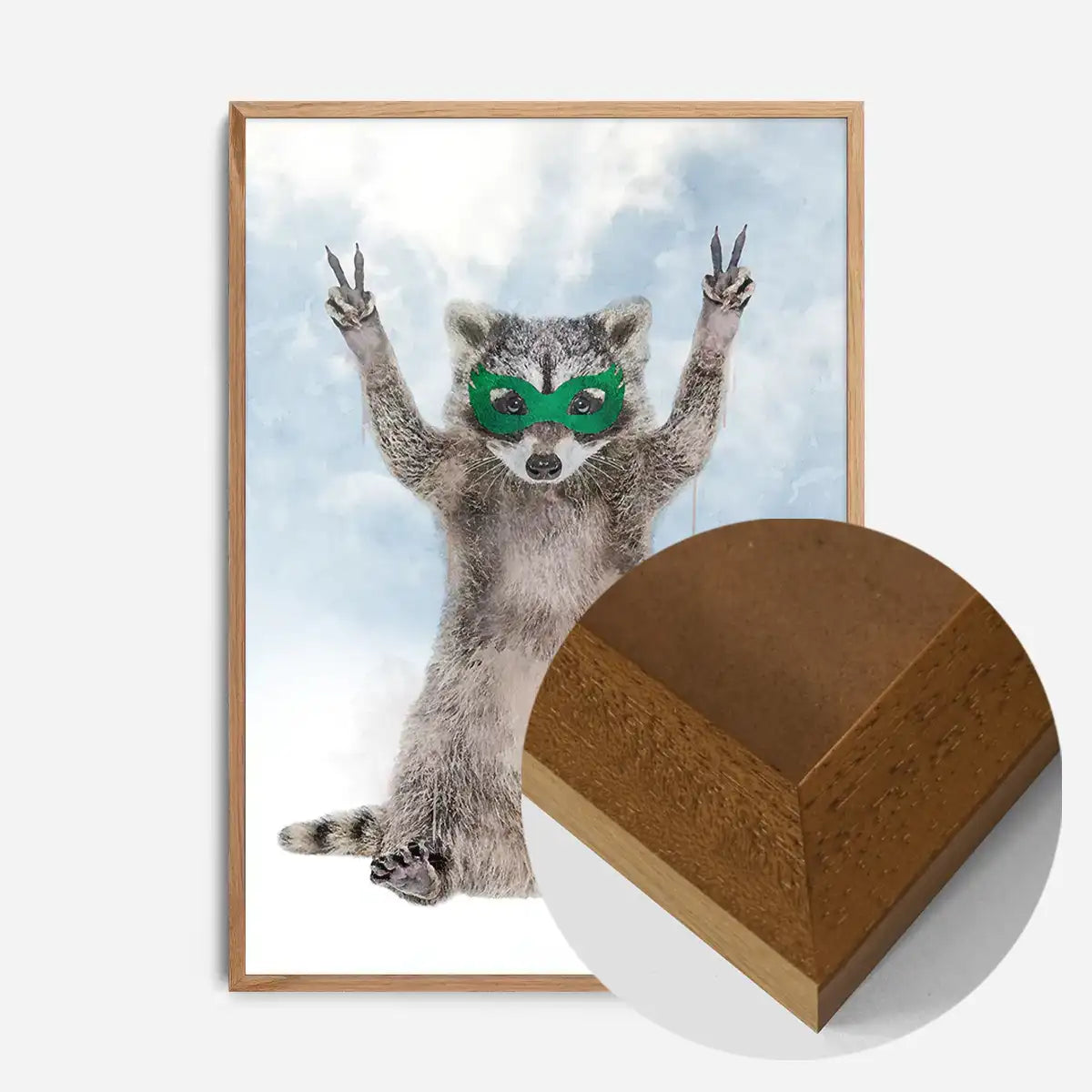 Super Raccoon! Little Heroes Animal Print