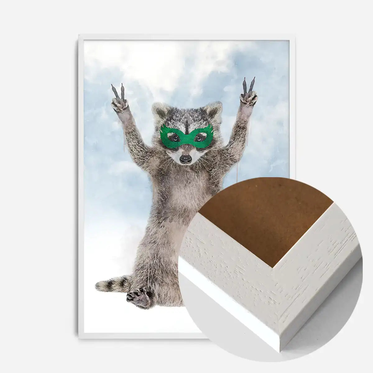 Super Raccoon! Little Heroes Animal Print