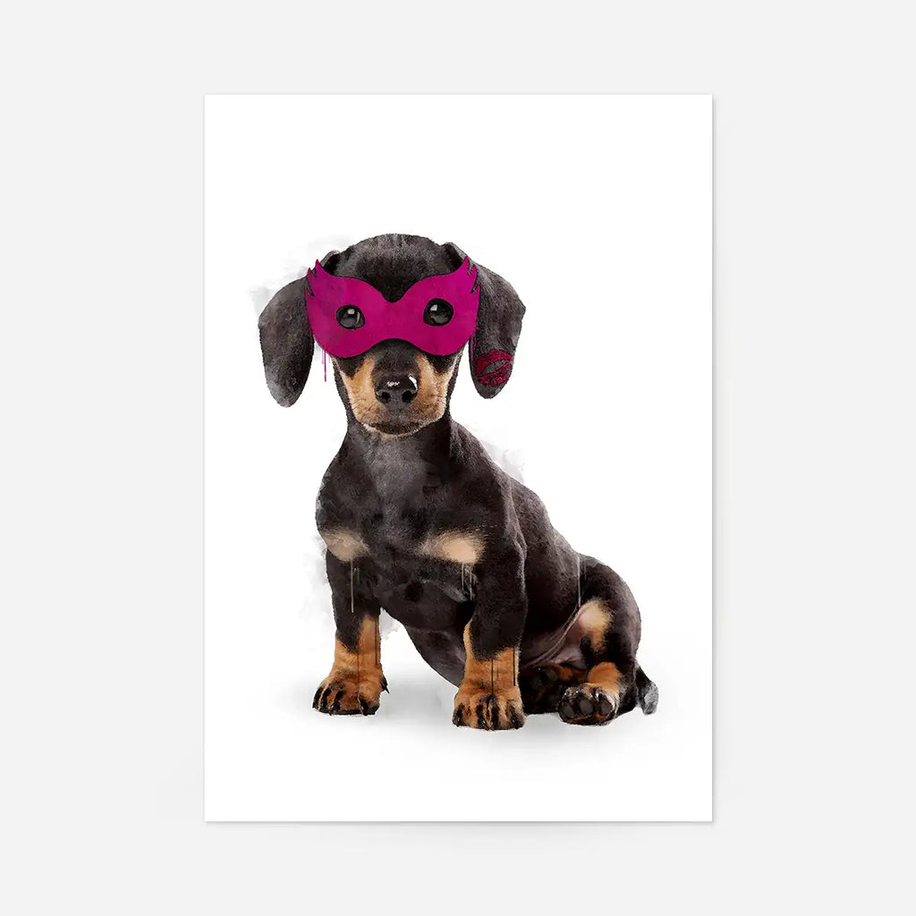 Super Sausage Little Heroes Dachshund Animal Print