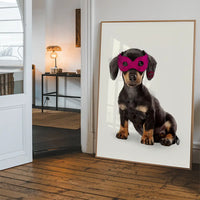 Super Sausage! Little Heroes Dachshund Animal Print