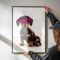 Super Sausage! Little Heroes Dachshund Animal Print