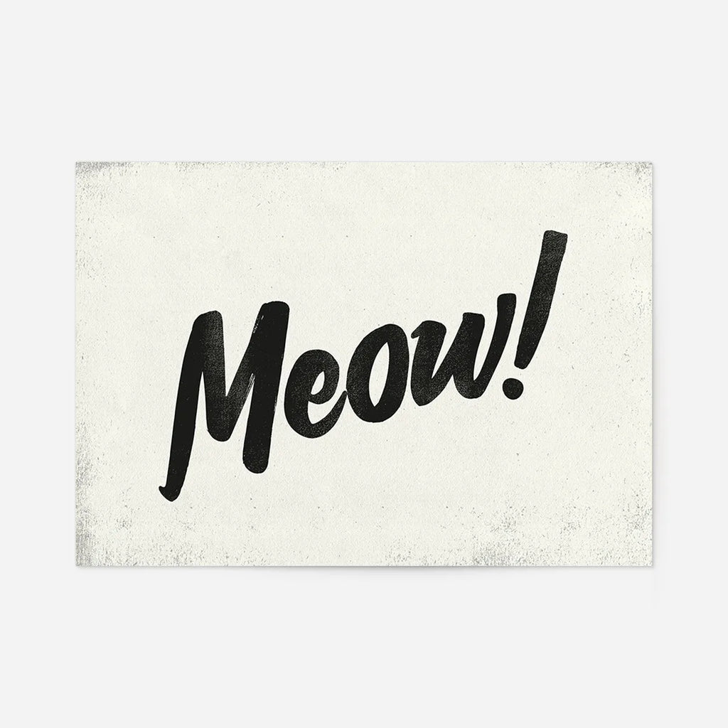 Meow Animal Noises Print