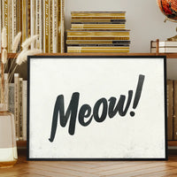 Meow Animal Noises Print