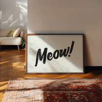 Meow Animal Noises Print