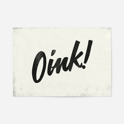 Oink Animal Noises Print