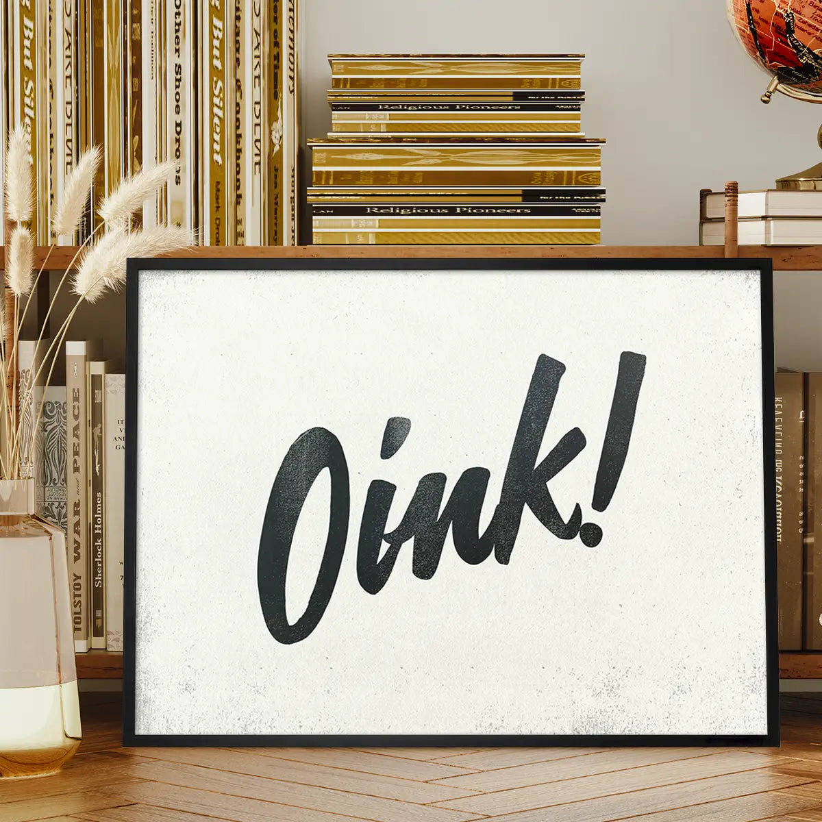 Oink Animal Noises Print
