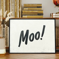 Moo Animal Noises Print