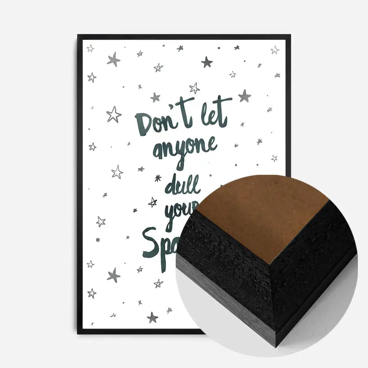 Sparkle Typography Quote Print