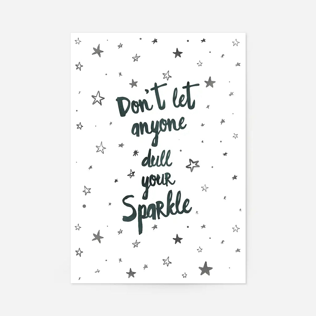 Sparkle Typography Quote Print