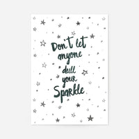 Sparkle Typography Quote Print