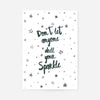 Sparkle Typography Quote Print