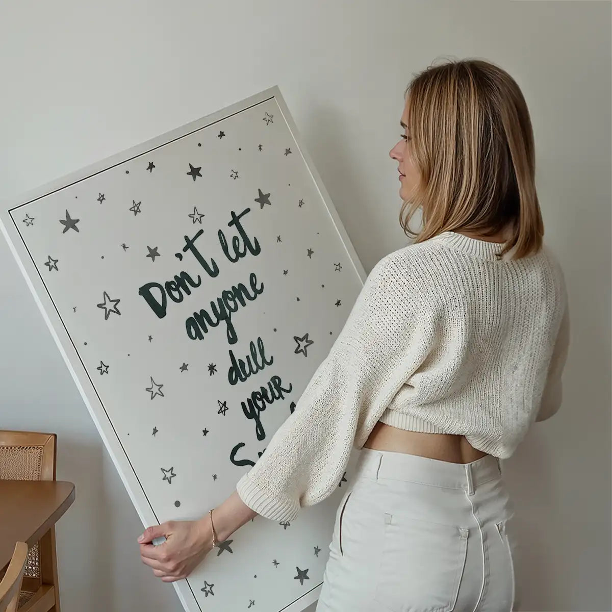 Sparkle Typography Quote Print