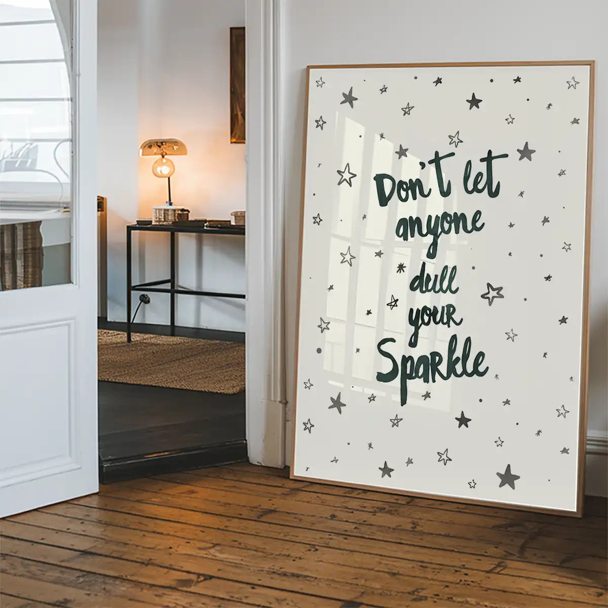 Sparkle Typography Quote Print